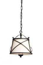 Artcraft AC1161 - Two Light Black Drum Shade Pendant