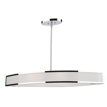 Artcraft AC156 - Six Light Chrome Drum Shade Island Light