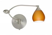 Besa Lighting 1WU-560580-SN - Besa Tay Tay Wall 1wu Amber Matte Satin Nickel 1x50w Gy6.35