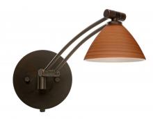 Besa Lighting 1WW-1743CH-BR - Besa Domi Wall 1ww Cherry Bronze 1x50w Gy6.35