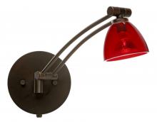 Besa Lighting 1WW-185831-BR - Besa Divi Wall 1ww Transparent Red Bronze 1x50w Mr16