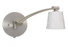 Besa Lighting 1WW-5145OS-SN - Besa Nico 3 Wall 1ww Opal Stone Satin Nickel 1x50w Gy6.35