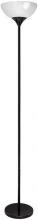 Lite Source Inc. LS-8540BLK/WHT - Torchiere Lamp, Black/white Acrylic Shade, E27 Cfl 23w