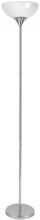 Lite Source Inc. LS-8540C/WHT - Torchiere Lamp, Chrome/white Acrylic Shade, E27 Cfl 23w