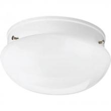 Progress P3408-30 - One Light White Mushroom Flush Mount