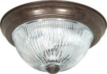 Satco Products Inc. 76-607 - Two Light Bronze Bowl Flush Mount