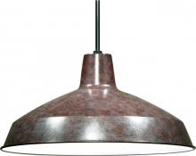 Satco Products Inc. 76-662 - One Light Bronze Down Pendant