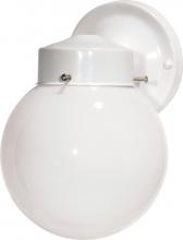 Satco Products Inc. 76-704 - One Light White Outdoor Wall Light