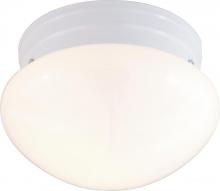 Satco Products Inc. 77-060 - One Light White Mushroom Flush Mount