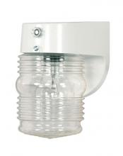 Satco Products Inc. 77-862 - One Light White Outdoor Wall Light