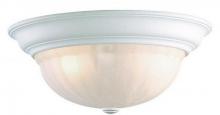 Dolan Designs 523-32 - Three Light White Bowl Flush Mount