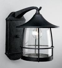 Lighting One US V12-1053-GI - One Light Black Wall Lantern