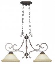 Lighting One US V1-3240-MA - Two Light Wood Island Light