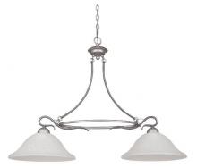 Lighting One US V1-L7126-SN - Two Light Nickel Island Light