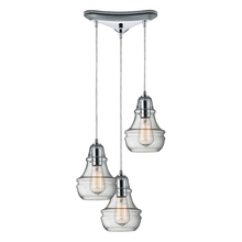 ELK Lighting 60057-3 - Menlow Park 3 Light Pendant In Polished Chrome
