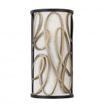  381W02MBAR - Scribble 2-Lt Sconce - Matte Black/Artifact