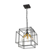  AC11734BK - Artisan 4 Light Pendant