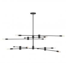  1-7001-12-89 - Lyrique 12-Light Chandelier in Matte Black