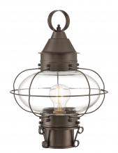 Norwell 1321-BR-CL - Cottage Onion Outdoor Post Lantern