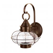 Norwell 1324-BR-CL - Cottage Onion Outdoor Wall Light