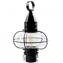  1511-BL-CL - Classic Onion Outdoor Post Light - Black with Clear Glass