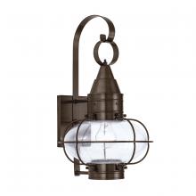  1512-BR-SE - Classic Onion Outdoor Wall Light - Bronze with Seeded Glass