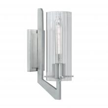 Norwell 8143-BN-CL - Faceted Sconce Vanity Light