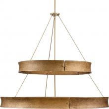 Progress P400377-205 - Lusail Collection Thirteen-Light Soft Gold Luxe Industrial Chandelier