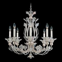  7866-48R - Rivendell 8 Light 120V Chandelier in Antique Silver with Clear Radiance Crystal