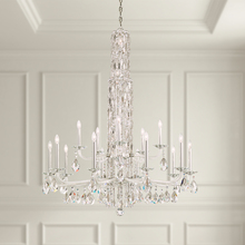  RS84151N-401H - Siena 17 Light 120V Chandelier (No Spikes) in Polished Stainless Steel with Clear Heritage Handcut