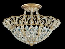  9841-23R - Rivendell 5 Light 120V Flush Mount in Etruscan Gold with Clear Radiance Crystal