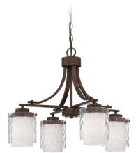  35424-PR - Kenswick 4 Light Down Chandelier in Peruvian Bronze