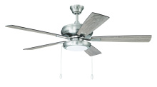 Craftmade ECF119BNK5-DWWLN - 52" Ceiling Fan w/Blades, LED Pan Light Kit