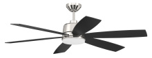 Craftmade HGN54PLN6 - Hogan 54" 6-Blade Ceiling Fan in Polished Nickel Finish, Blades Included