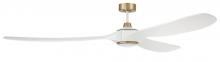  EVY84WSB3 - 84" Envy in White/Satin Brass w/ White Blades