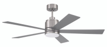 Craftmade MCY52BNK5 - McCoy 52" 5-Blade Ceiling Fan in Brushed Polished Nickel w/ Brushed Nickel Blades; Light Kit Inc
