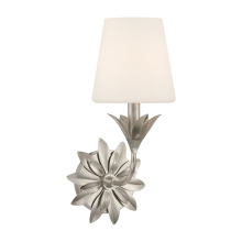 Crystorama 571-OP-SA - Broche 1 Light Antique Silver Sconce