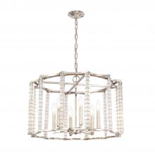 Crystorama 8856-PN - Carson 28'' Polished Nickel Chandelier