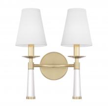  8862-AG - Baxter 2 Light Aged Brass Sconce