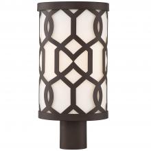 Crystorama JEN-2207-DB - Libby Langdon for Crystorama Jennings 1 Light Dark Bronze Outdoor Post