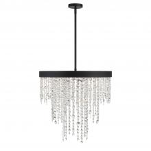  WIN-616-BF-CL-MWP - Winham 6 Light Black Forged Chandelier