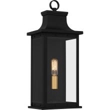 Quoizel ABY8407MBK - Abernathy 1-Light Matte Black Outdoor Wall Lantern