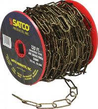  79/206 - 11 Gauge Chain; Spanish Type Antique Brass Finish; 50 Yards (150 Feet) To Reel; 1 Reel To Master;