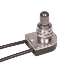  90/507 - On-Off Metal Rotary Switch; 3/8" Metal Bushing; Single Circuit; 6A-125V, 3A-250V Rating; Nickel