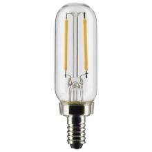  S21340 - 2.8 Watt T6 LED; Clear; Candelabra base; 90 CRI; 2700K; 120 Volt