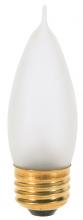  S3267 - 25 Watt CA10 Incandescent; Frost; 1500 Average rated hours; 200 Lumens; Medium base; 120 Volt