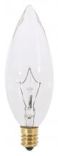  S3393 - 25 Watt B10 Incandescent; Clear; 1000 Average rated hours; 200 Lumens; European base; 220 Volt