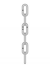  9103-753 - Decorative Chain in Painted Brushed Nickel Finish