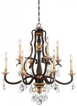 Minka Metropolitan N6459-652 - Chateau Nobles Collection - 10 Light Chandelier