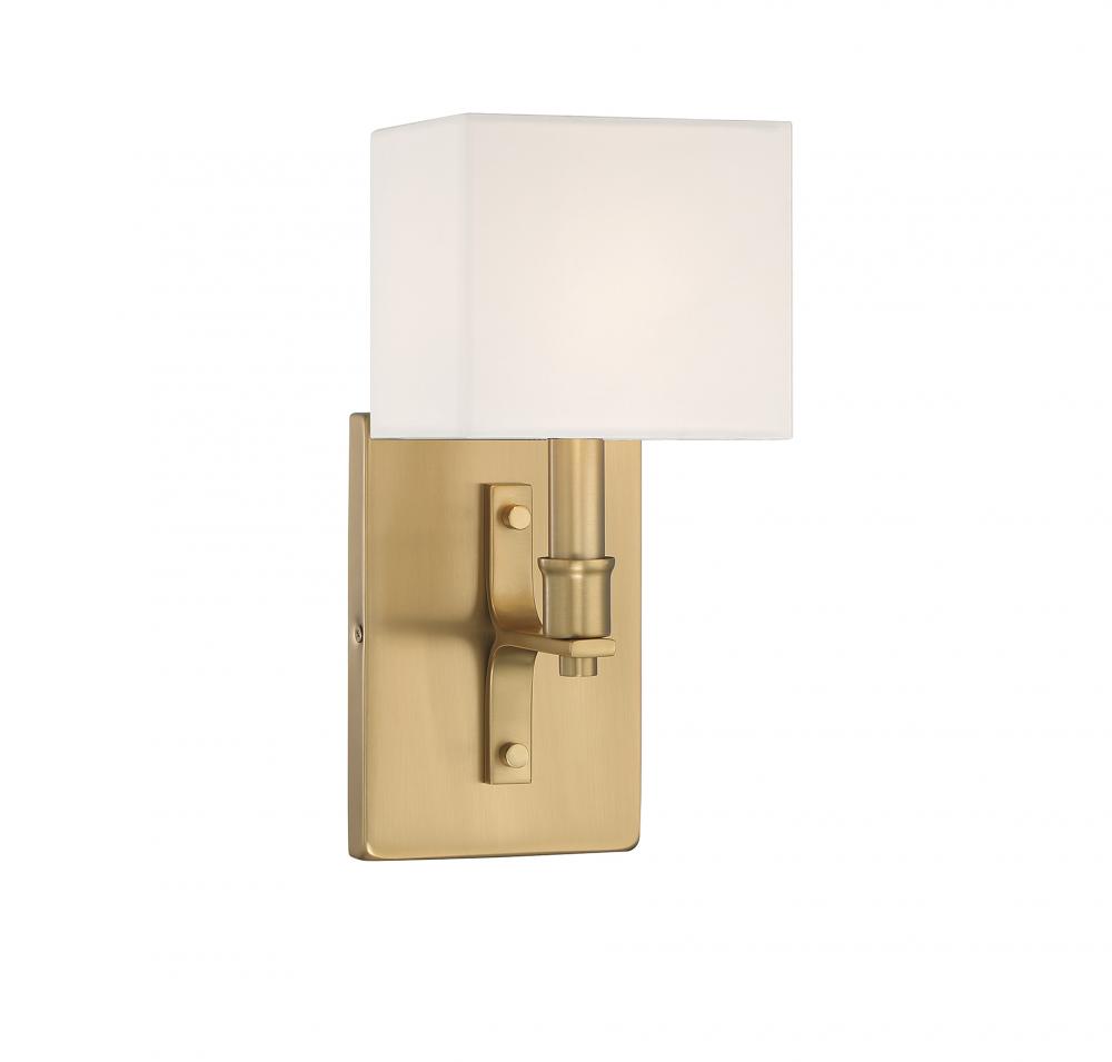 Collins 1-Light Wall Sconce in Warm Brass